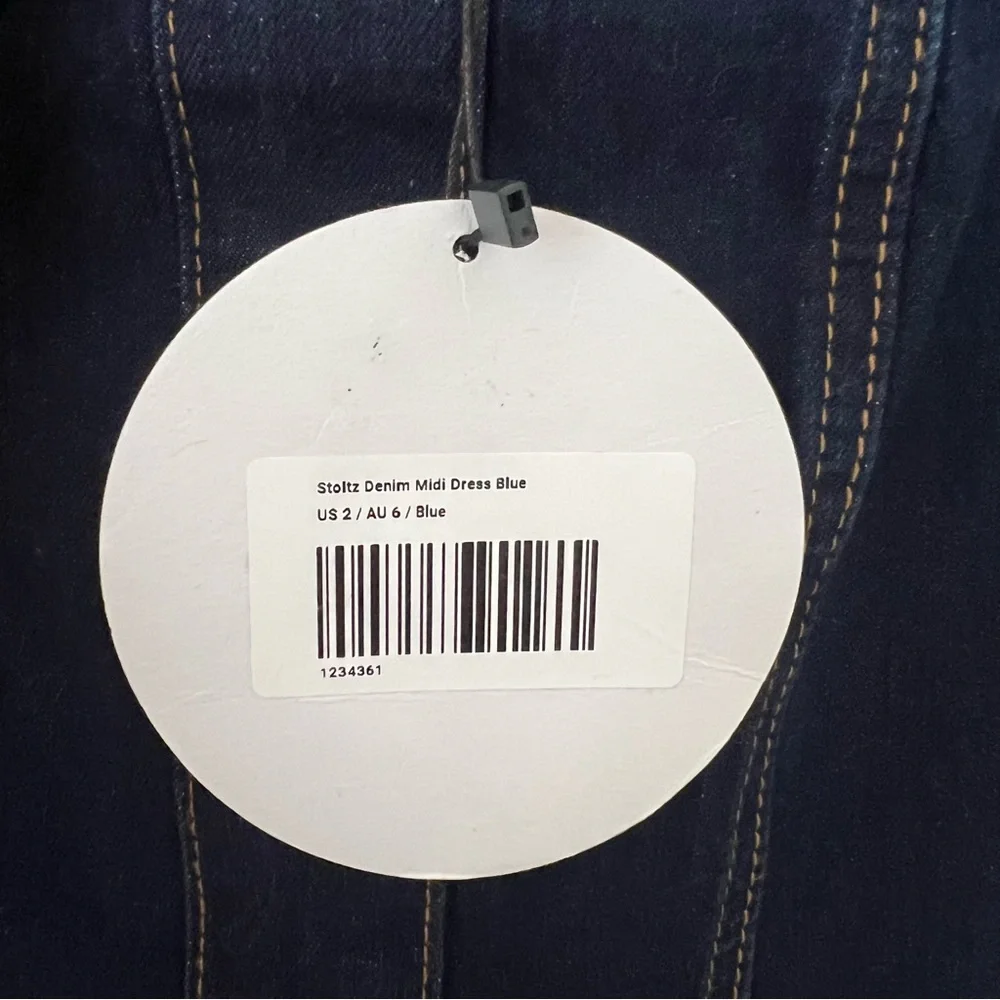 Princess Polly Stoltz Denim Midi Dress NWT - Picture 9 of 9